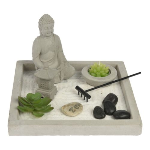 BUDDHA ZEN kert négyszögletes szürke