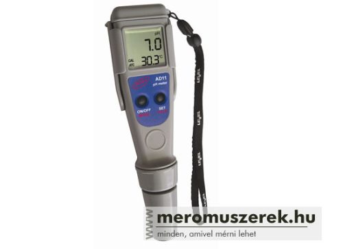 Digitális pH mérő AD-11 (-2-16pH) plusz 2db puffer folyadék