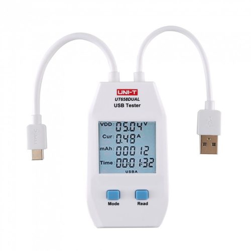 Uni-T UT-658 dual USB teszter type A type C